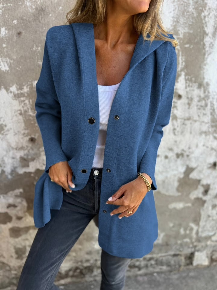 Casual Single Breasted Hooded Jacket ▶︎ Throw-on style for breezy spring & autumn days