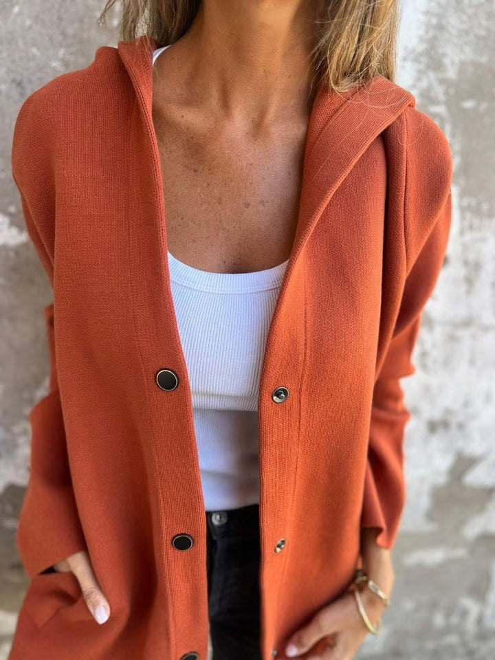 Casual Single Breasted Hooded Jacket ▶︎ Throw-on style for breezy spring & autumn days