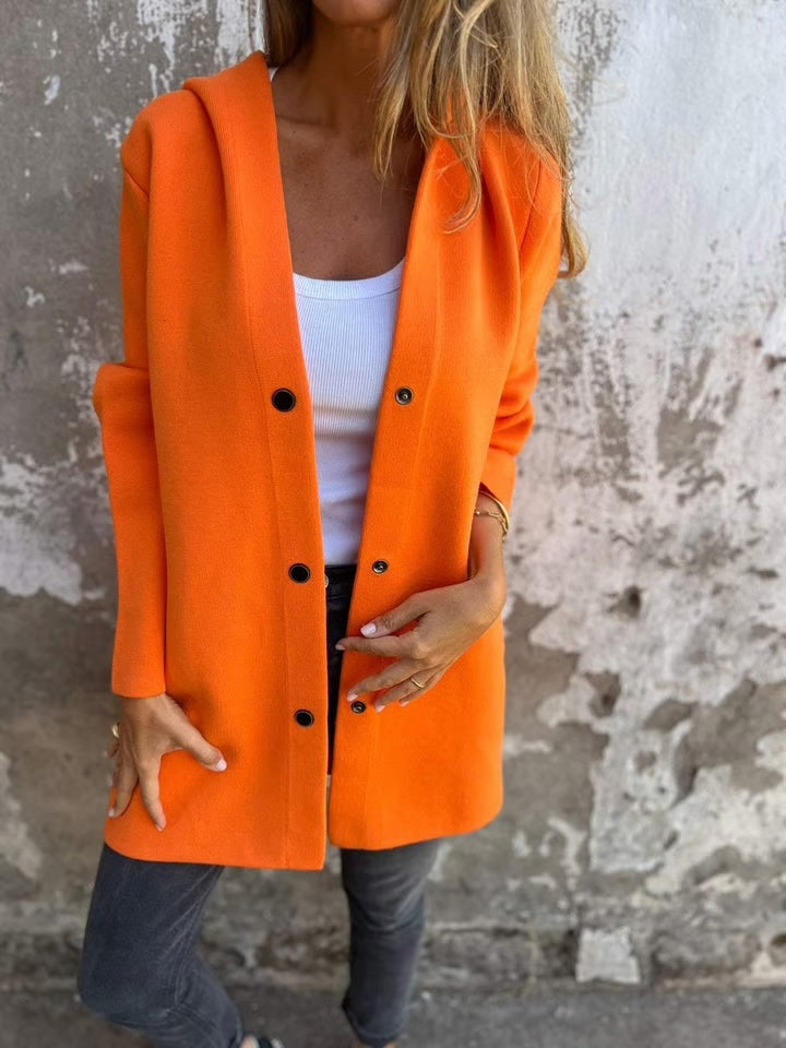 Casual Single Breasted Hooded Jacket ▶︎ Throw-on style for breezy spring & autumn days